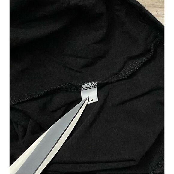 The Buckle Pano Color Block Hoodie Shirt Front Pouch Black Grey Mens Size Large - Picture 5 of 5